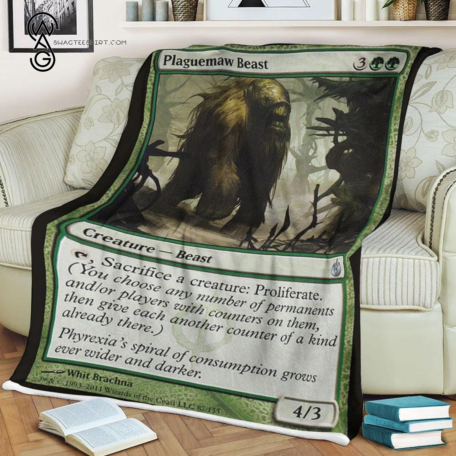 Game Magic The Gathering Plaguemaw Beast Blanket Game Magic The Gathering Plaguemaw Beast Blanket