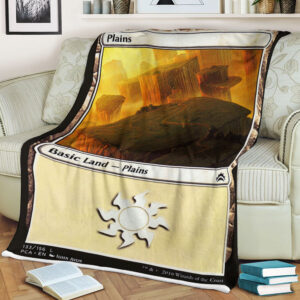 Game Magic The Gathering Plains Sherpa Blanket