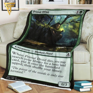 Game Magic The Gathering Primal Druid Blanket