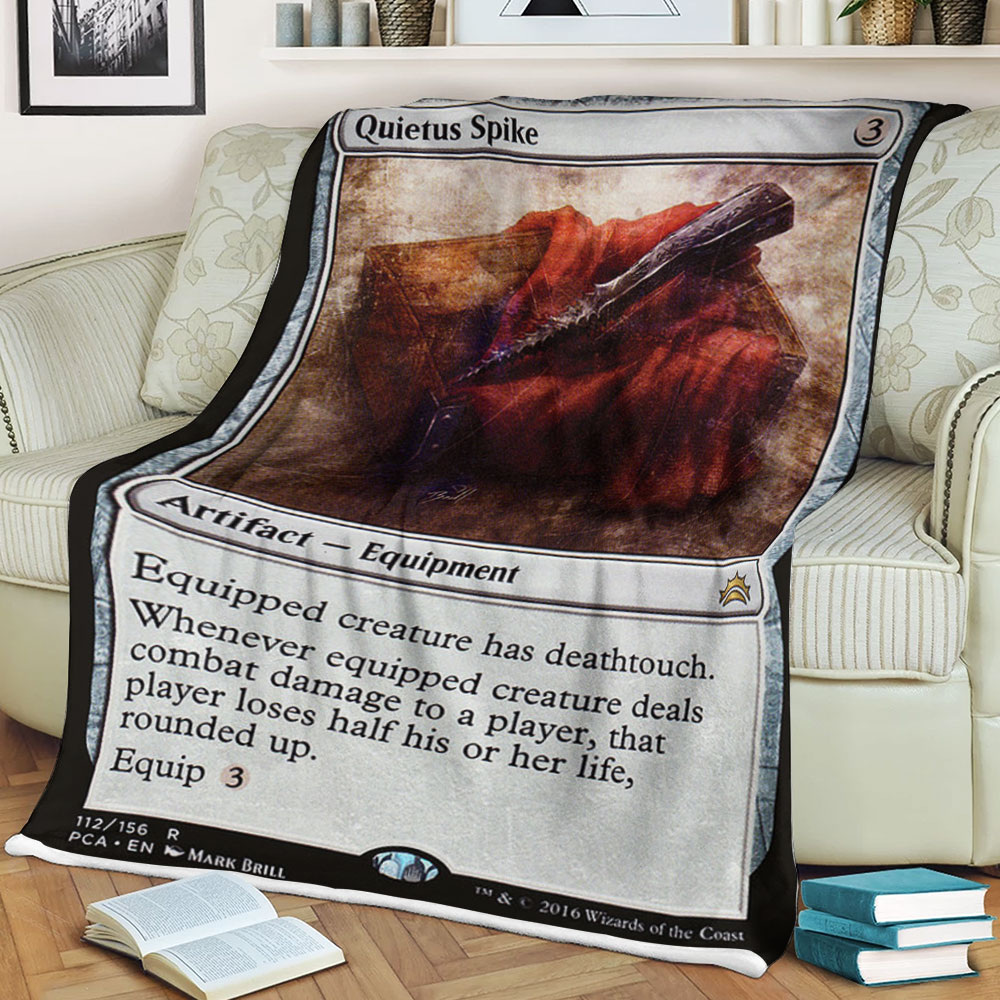 Game Magic The Gathering Quietus Spike Sherpa Blanket Game Magic The Gathering Quietus Spike Sherpa Blanket