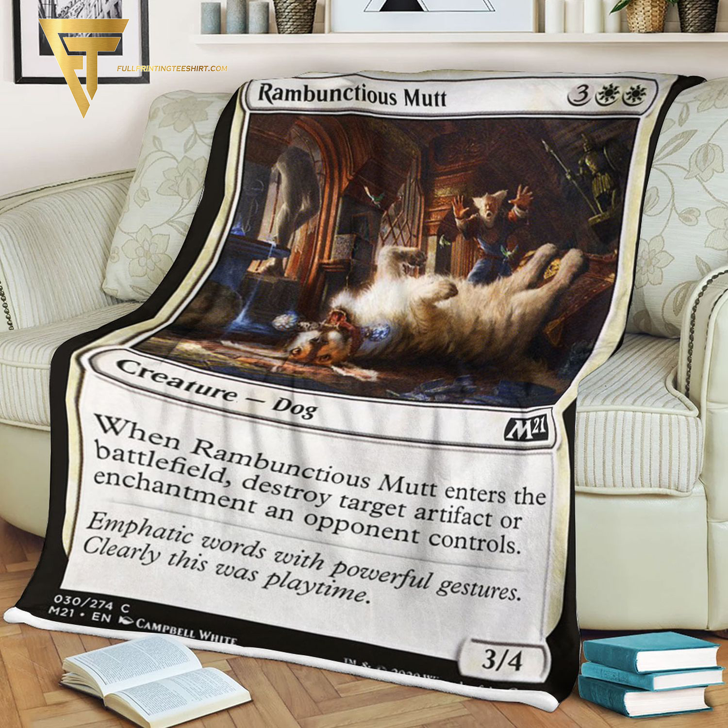 Game Magic The Gathering Rambunctious Mutt Blanket Game Magic The Gathering Rambunctious Mutt Blanket