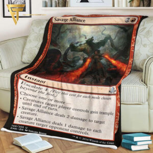 Game Magic The Gathering Savage Alliance Blanket