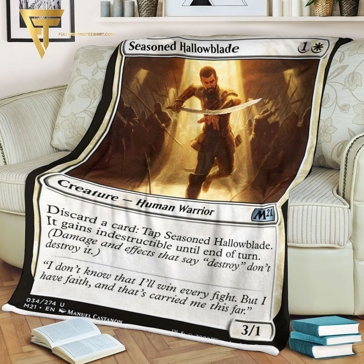 Game Magic The Gathering Seasoned Hallowblade Blanket Game Magic The Gathering Seasoned Hallowblade Blanket