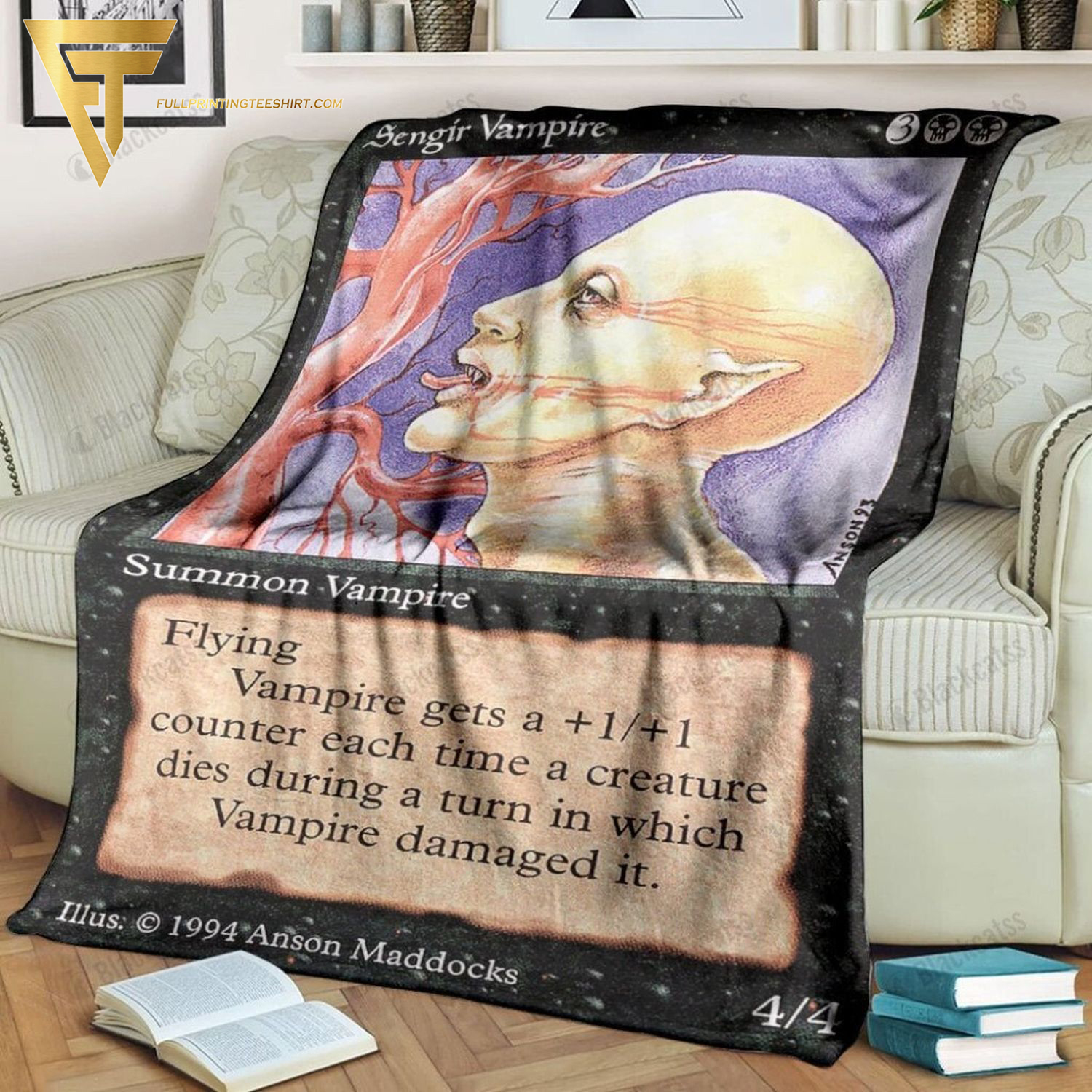 Game Magic The Gathering Sengir Vampire All Over Print Blanket Game Magic The Gathering Sengir Vampire All Over Print Blanket
