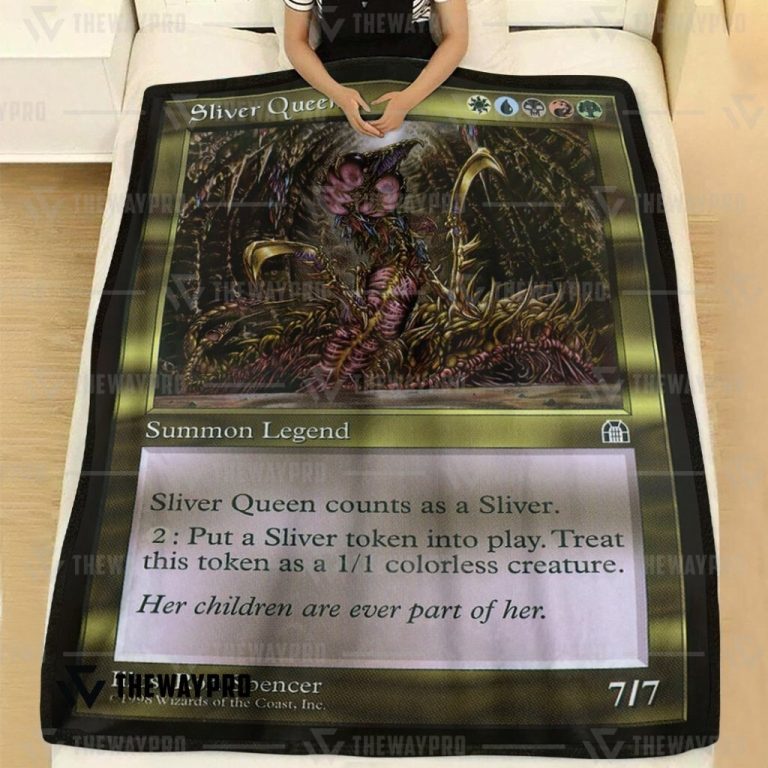 Game-Magic-The-Gathering-Silver-Queen-Blanket-1