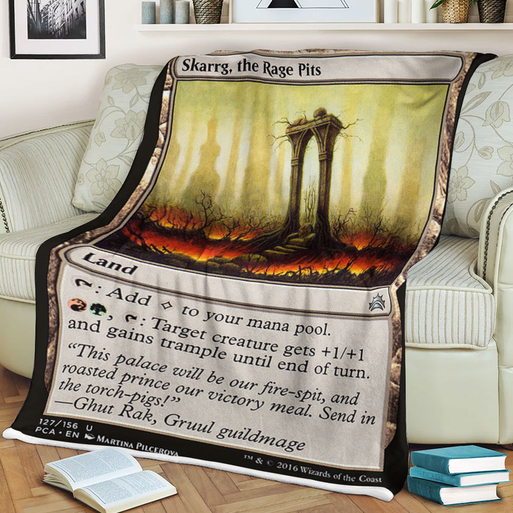 Game Magic The Gathering Skarrg The Rage Pits Sherpa Blanket Game Magic The Gathering Skarrg The Rage Pits Sherpa Blanket