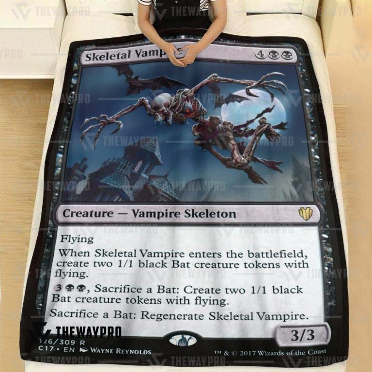 Game-Magic-The-Gathering-Skeletal-Vampire-Blanket-1