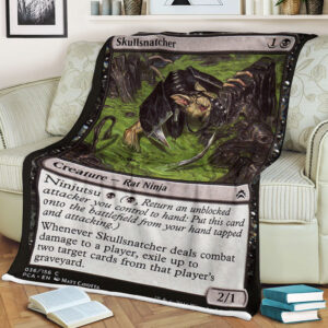 Game Magic The Gathering Skullsnatcher Sherpa Blanket