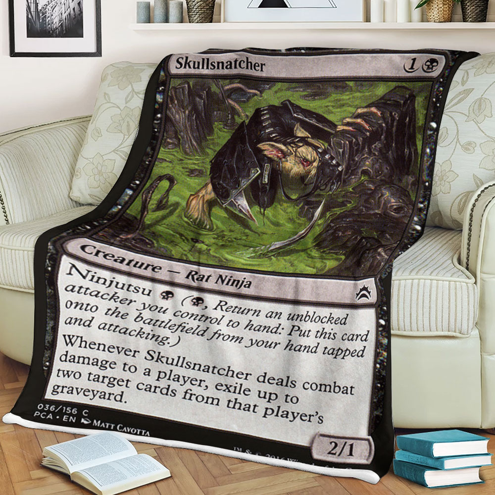 Game Magic The Gathering Skullsnatcher Sherpa Blanket Game Magic The Gathering Skullsnatcher Sherpa Blanket