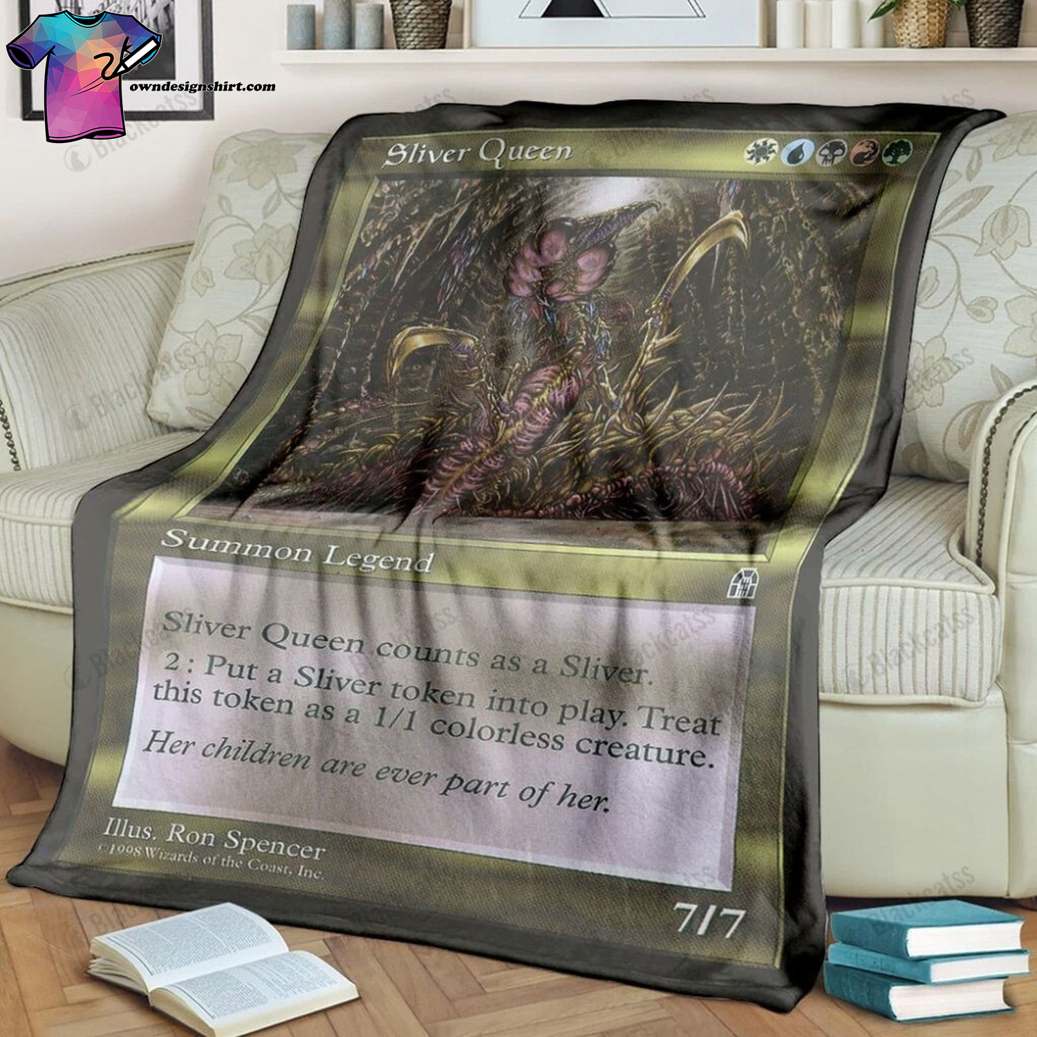 Game Magic The Gathering Sliver Queen Full Print Soft Blanket Game Magic The Gathering Sliver Queen Full Print Soft Blanket