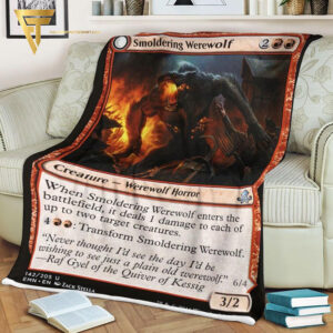 Game Magic The Gathering Smoldering Werewolf Blanket