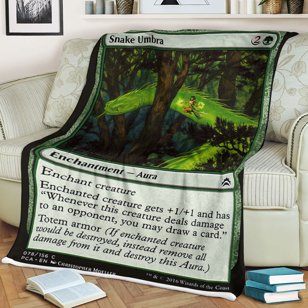 Game Magic The Gathering Snake Umbra Sherpa Blanket Game Magic The Gathering Snake Umbra Sherpa Blanket