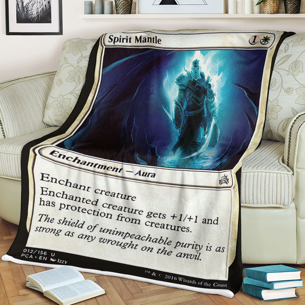Game Magic The Gathering Spirit Mantle Sherpa Blanket Game Magic The Gathering Spirit Mantle Sherpa Blanket