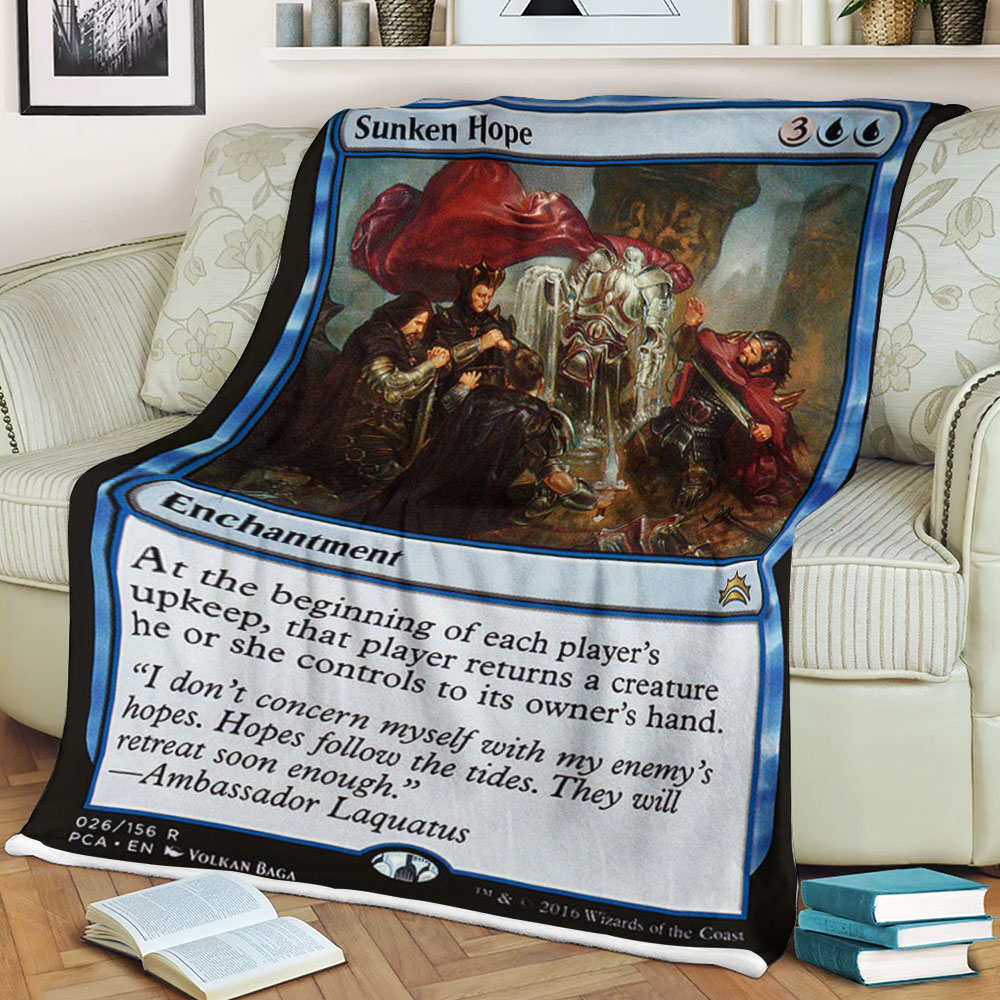 Game Magic The Gathering Sunken Hope Sherpa Blanket Game Magic The Gathering Sunken Hope Sherpa Blanket