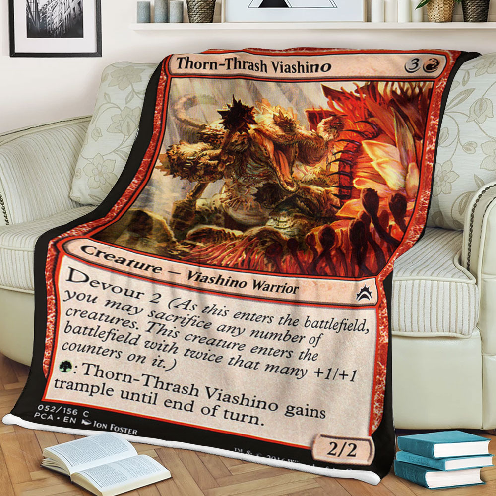 Game Magic The Gathering Thorn Thrash Viashino Sherpa Blanket Game Magic The Gathering Thorn Thrash Viashino Sherpa Blanket