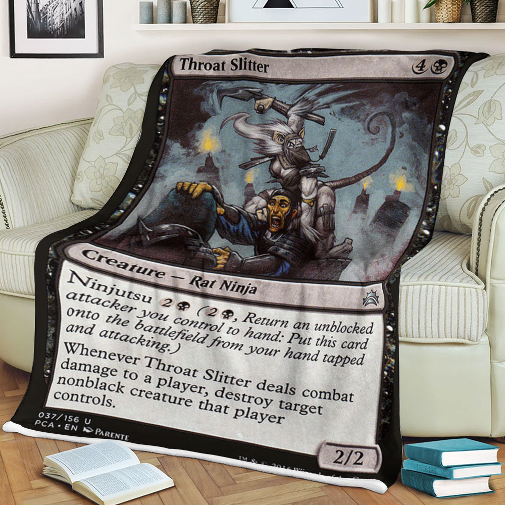 Game Magic The Gathering Throat Slitter Sherpa Blanket Game Magic The Gathering Throat Slitter Sherpa Blanket