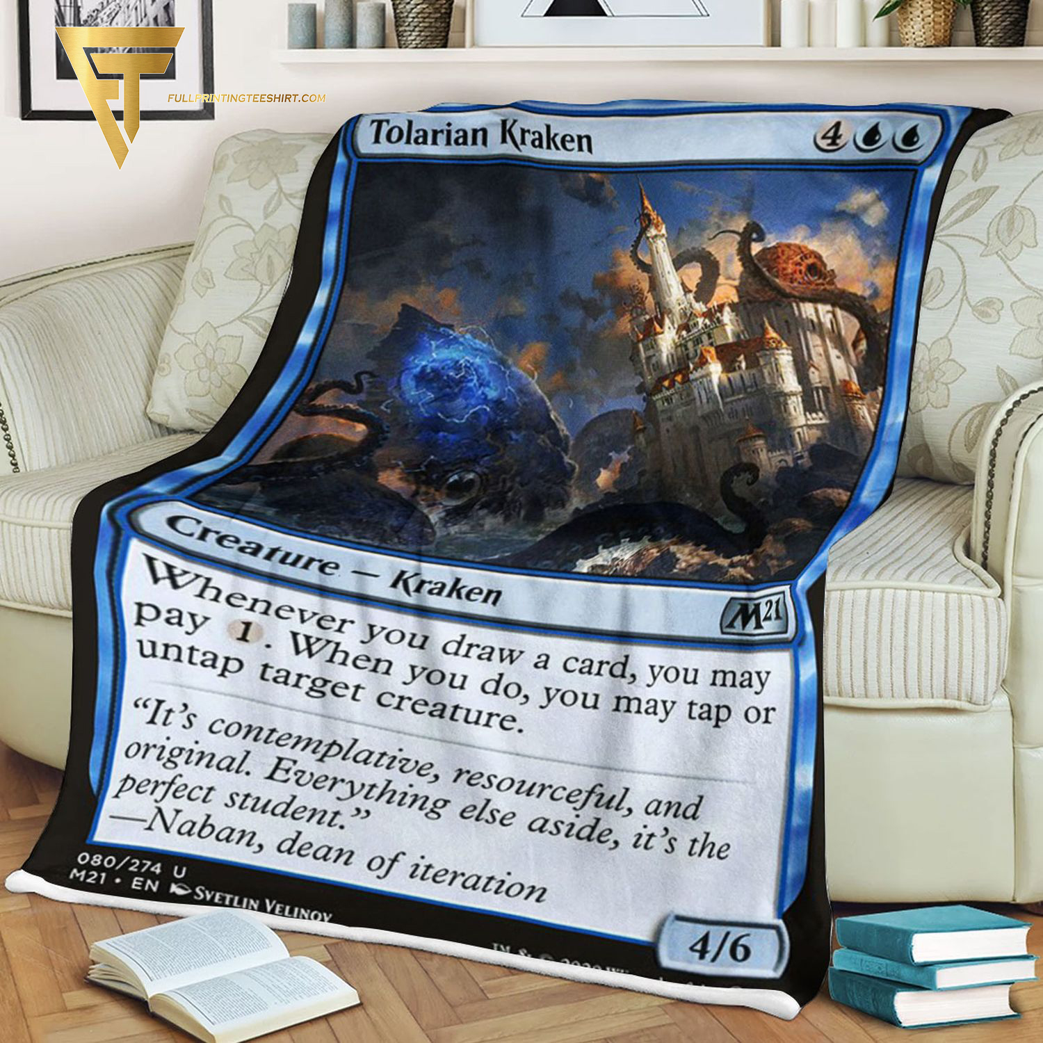 Game Magic The Gathering Tolarian Kraken Blanket Game Magic The Gathering Tolarian Kraken Blanket