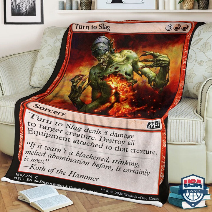 Game-Magic-The-Gathering-Turn-To-Slag-Quilt-Blanket-1
