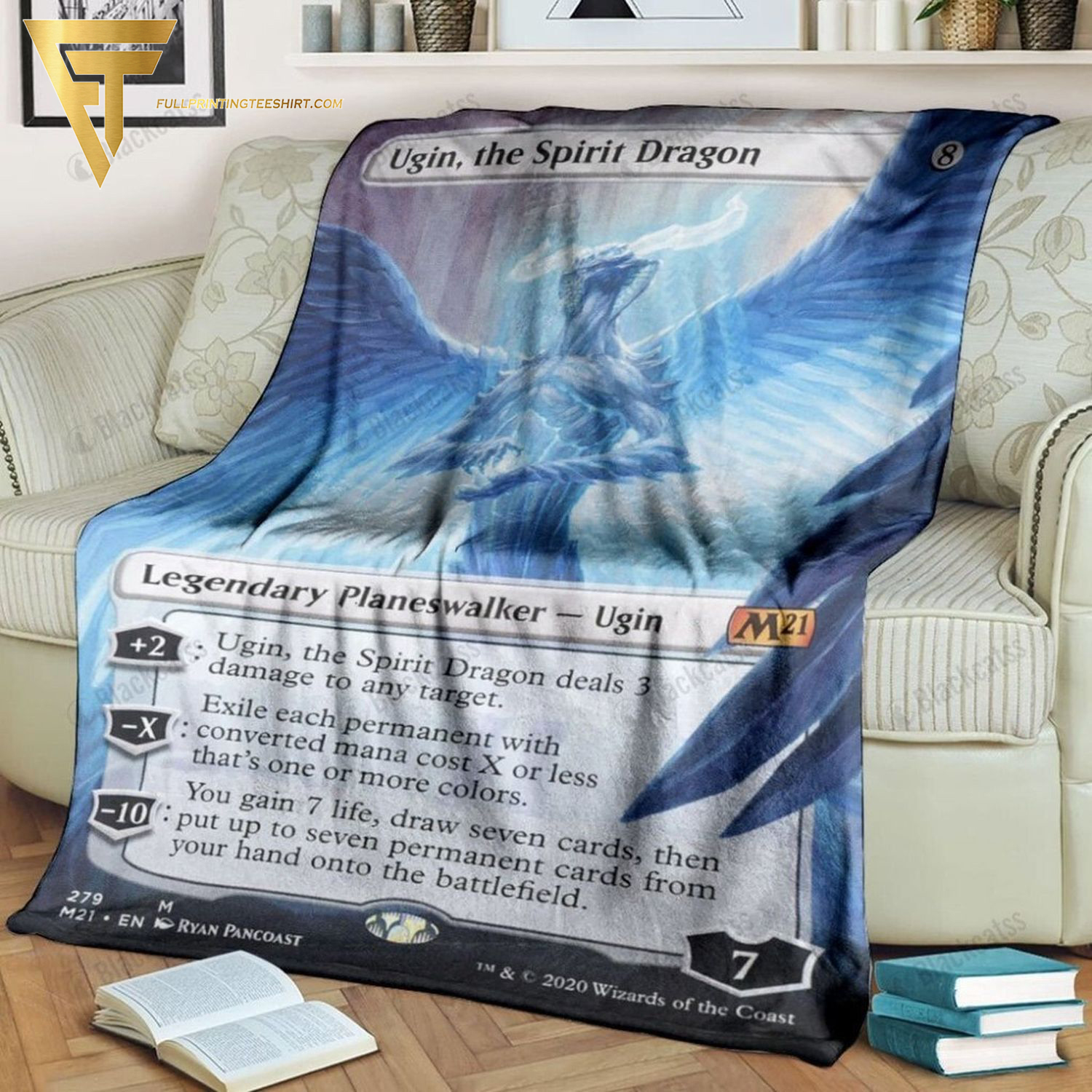 Game Magic The Gathering Ugin The Spirit Dragon All Over Print Blanket Game Magic The Gathering Ugin The Spirit Dragon All Over Print Blanket