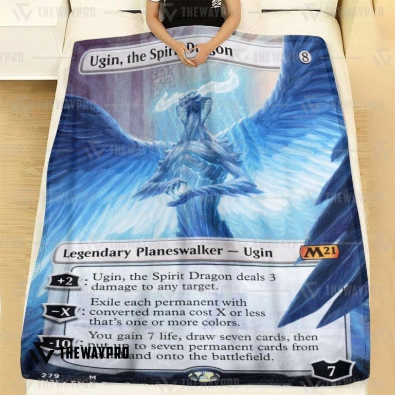 Game-Magic-The-Gathering-Ugin-The-Spirit-Dragon-Blanket-1