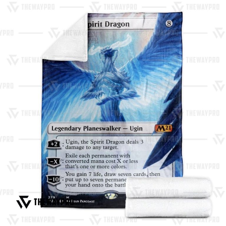 Game-Magic-The-Gathering-Ugin-The-Spirit-Dragon-Blanket-2