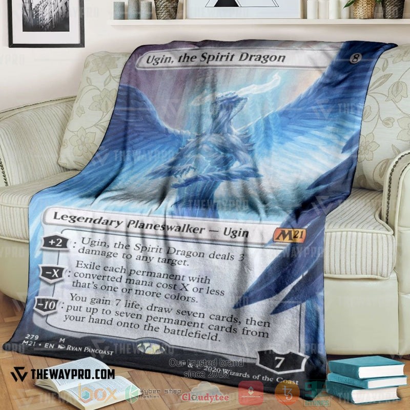 Game Magic The Gathering Ugin The Spirit Dragon Soft Blanket Game Magic The Gathering Ugin The Spirit Dragon Soft Blanket