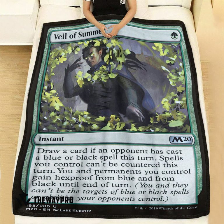Game-Magic-The-Gathering-Veil-Of-Summer-Blanket-1