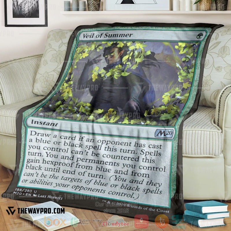 Game Magic The Gathering Veil Of Summer Soft Blanket Game Magic The Gathering Veil Of Summer Soft Blanket