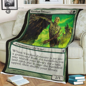 Game Magic The Gathering Viridian Emissary Blanket
