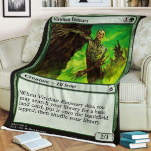 Game Magic The Gathering Viridian Emissary Sherpa Blanket