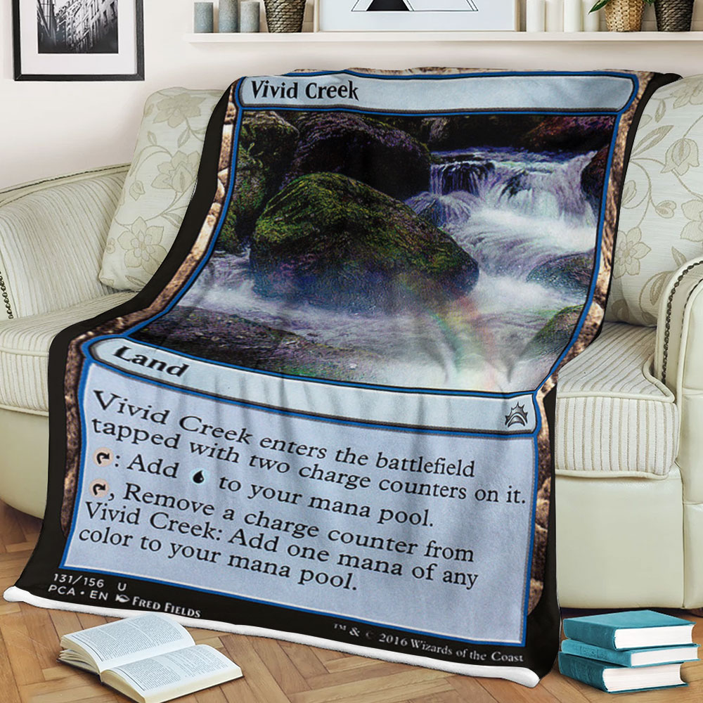 Game Magic The Gathering Vivid Creek Sherpa Blanket Game Magic The Gathering Vivid Creek Sherpa Blanket