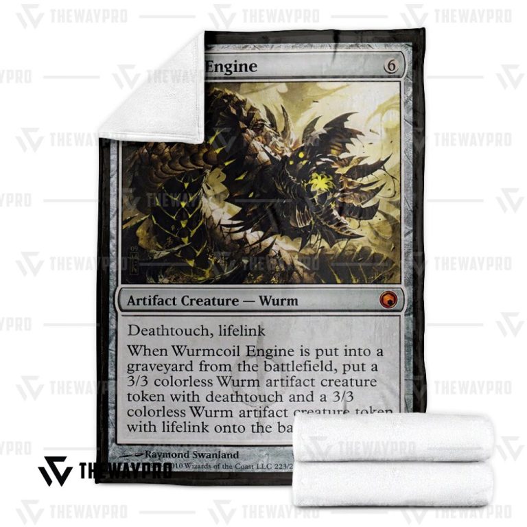Game-Magic-The-Gathering-Wurmcoil-Engine-Blanket-2
