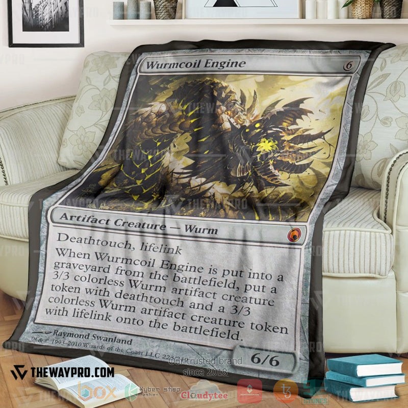 Game Magic The Gathering Wurmcoil Engine Soft Blanket Game Magic The Gathering Wurmcoil Engine Soft Blanket