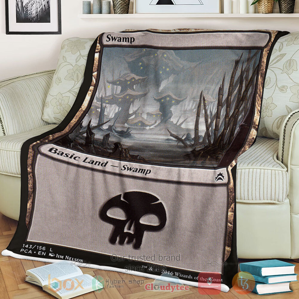 Game Mtg 143 Swamp Sherpa Blanket Game Mtg 143 Swamp Sherpa Blanket