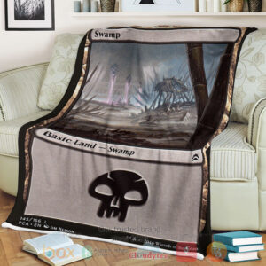 Game Mtg 145 Swamp Sherpa Blanket
