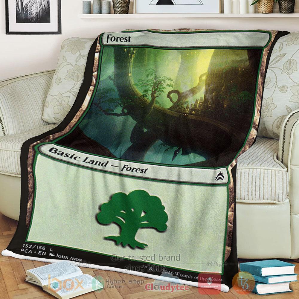 Game Mtg 152 Forest Sherpa Blanket Game Mtg 152 Forest Sherpa Blanket