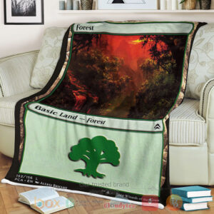 Game Mtg 153 Forest Sherpa Blanket
