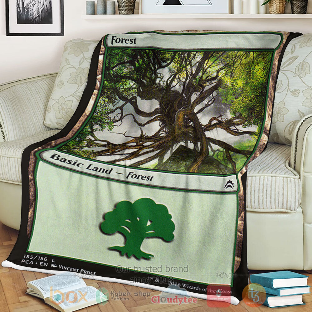 Game Mtg 155 Forest Sherpa Blanket Game Mtg 155 Forest Sherpa Blanket
