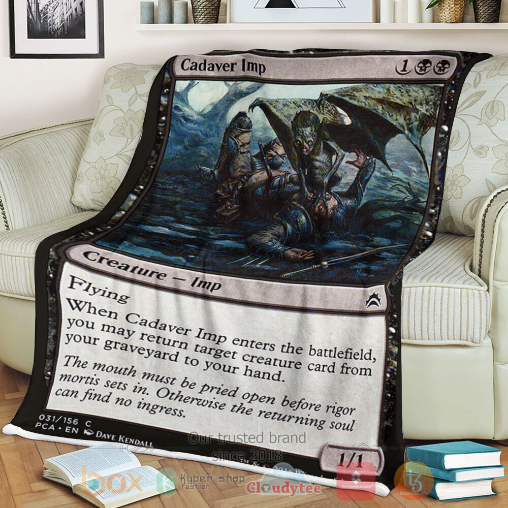 Game Mtg 31 Cadaver Imp Sherpa Blanket Game Mtg 31 Cadaver Imp Sherpa Blanket
