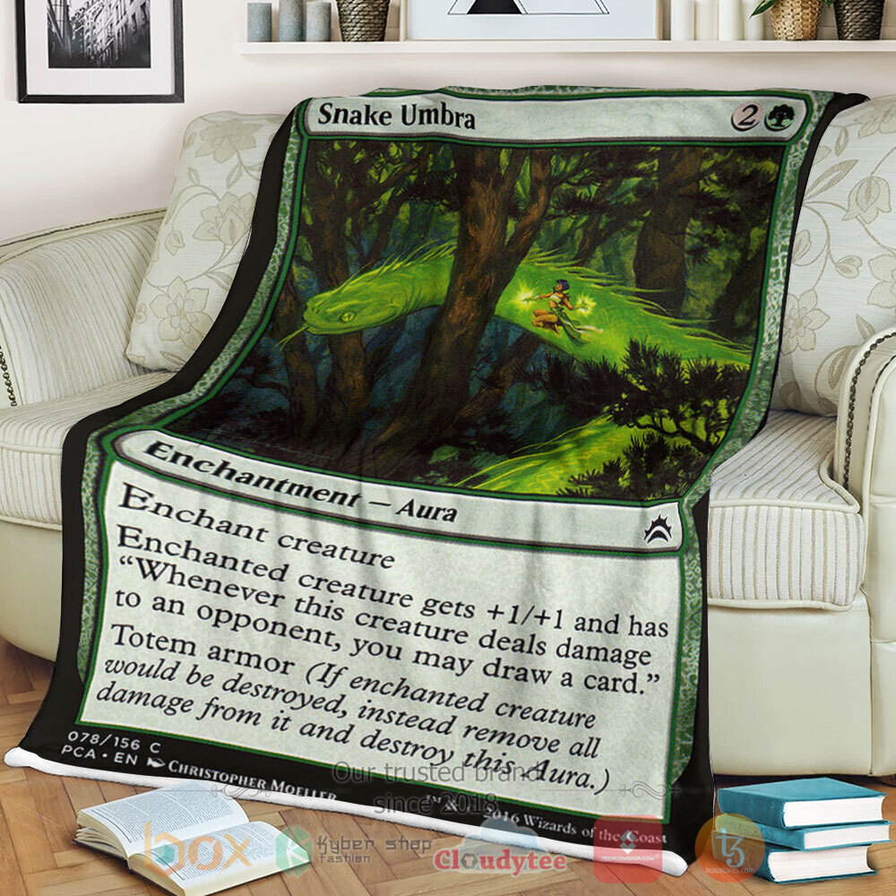 Game Mtg 78 Snake Umbra Sherpa Blanket Game Mtg 78 Snake Umbra Sherpa Blanket