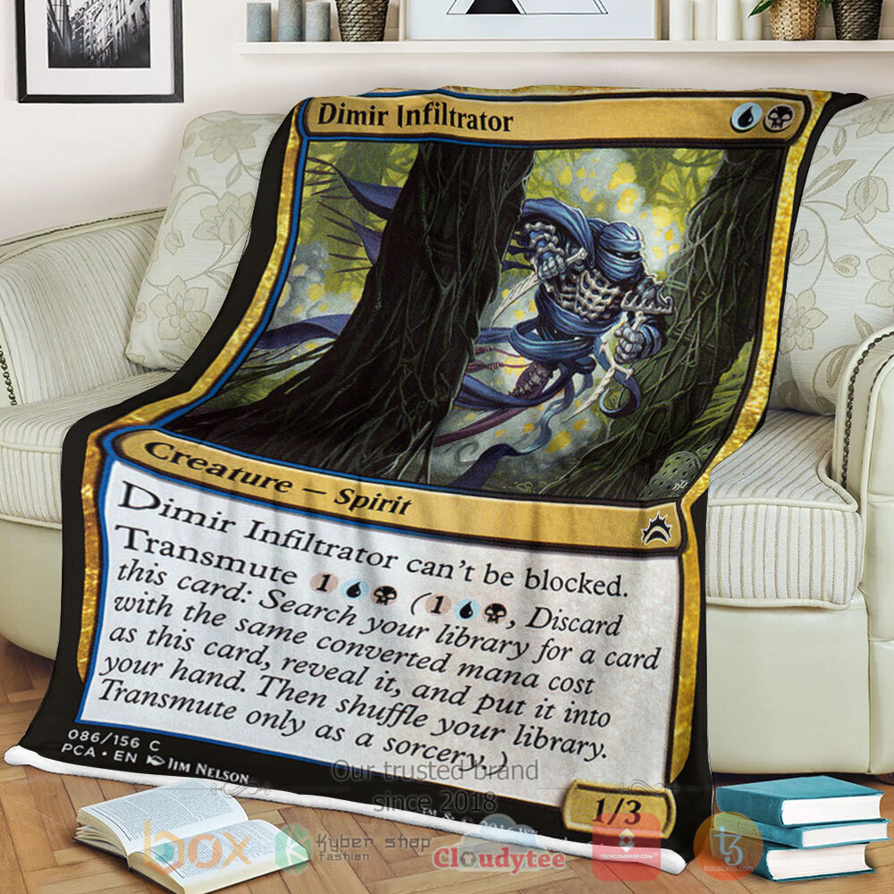 Game Mtg 86 Dimir Infiltrator Sherpa Blanket Game Mtg 86 Dimir Infiltrator Sherpa Blanket