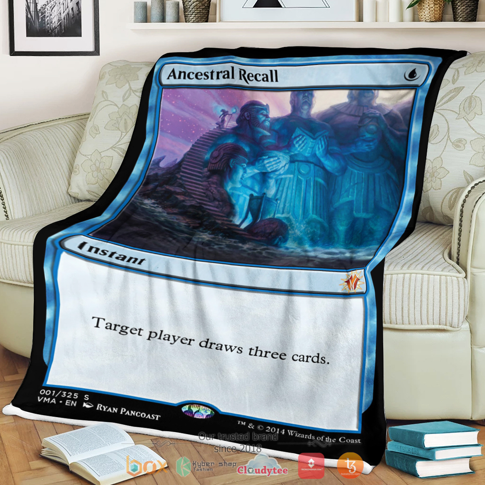 Game Mtg Ancestral Recall Blanket Game Mtg Ancestral Recall Blanket