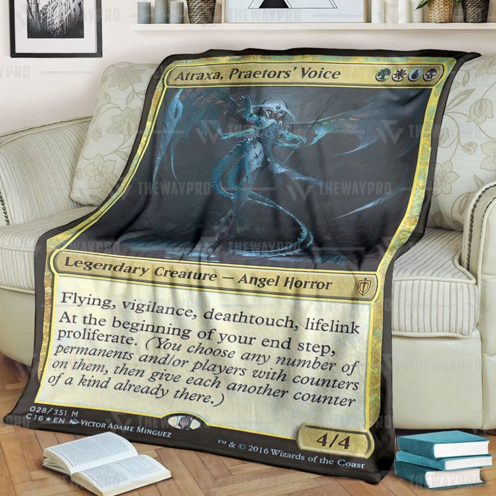 Game Mtg Atraxa Praetors Voice Custom Soft Blanket Game Mtg Atraxa Praetors Voice Custom Soft Blanket