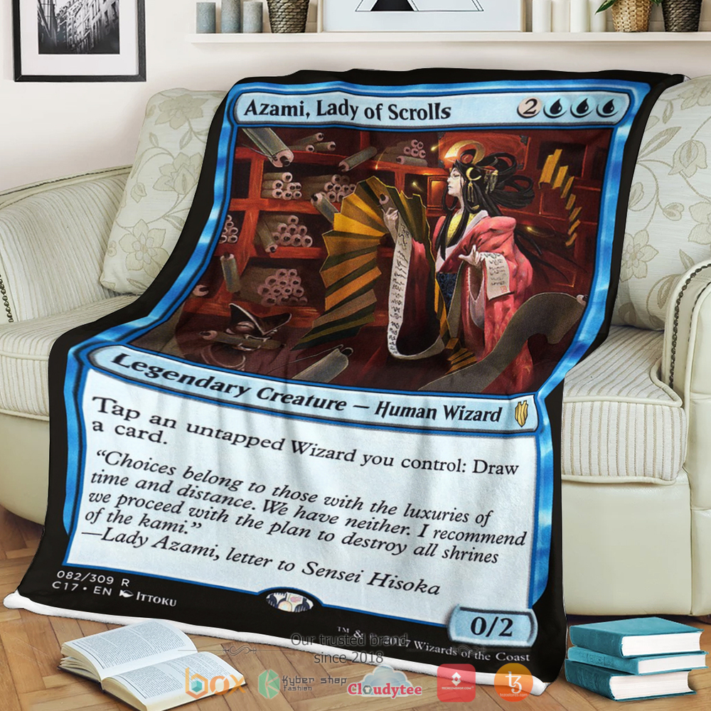 Game Mtg Azami Lady Of Scrolls Blanket Game Mtg Azami Lady Of Scrolls Blanket