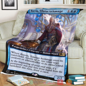 Game Mtg Barrin Tolarian Archmage Fleece Blanket