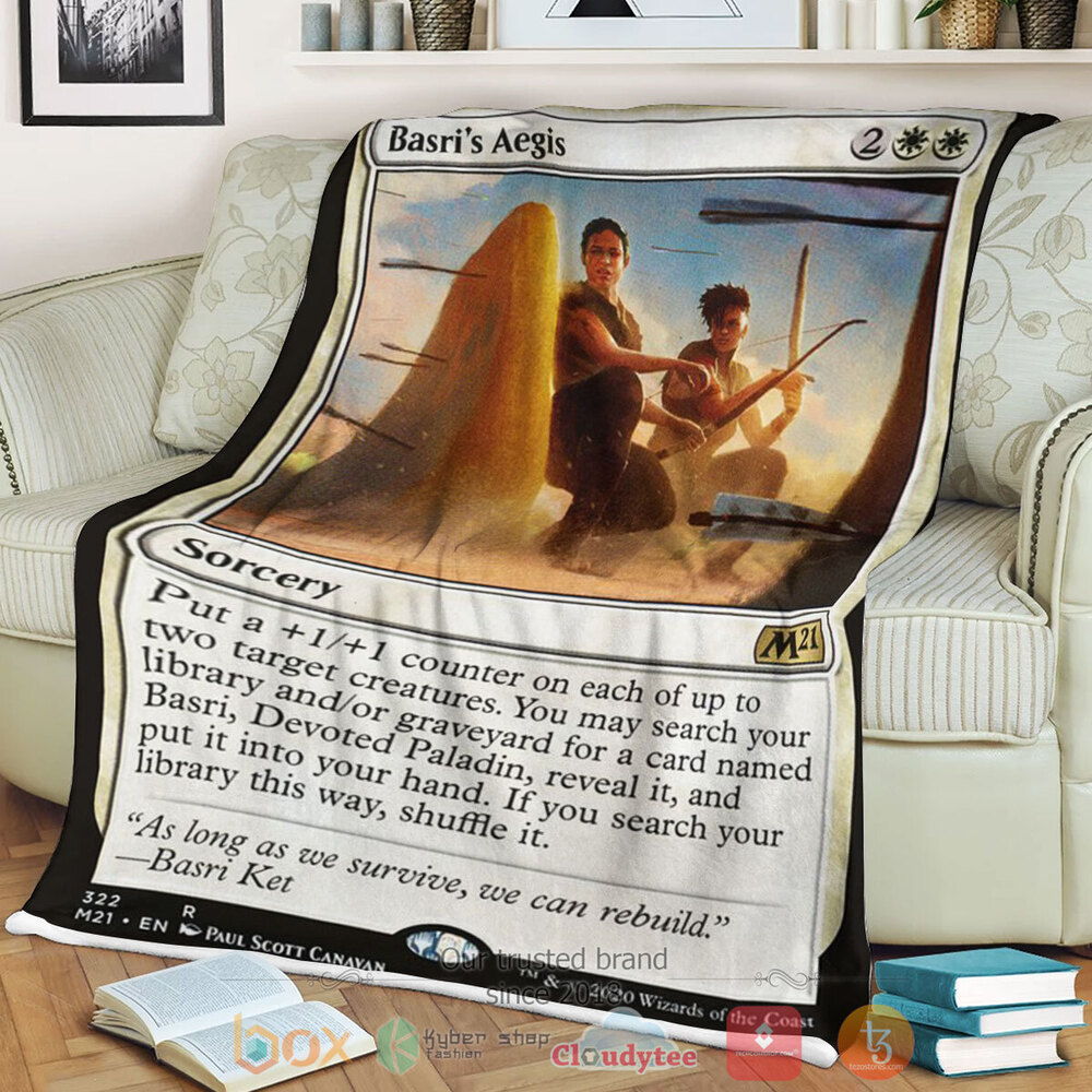 Game Mtg Basri S Aegis Fleece Blanket Game Mtg Basri S Aegis Fleece Blanket