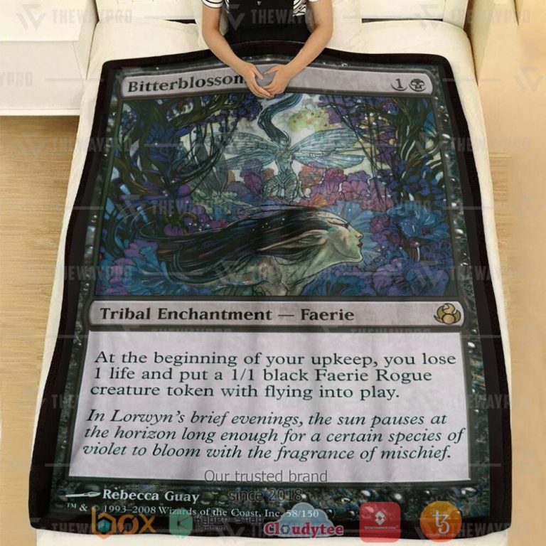 Game-Mtg-Bitterblossom-Custom-Soft-Blanket-1