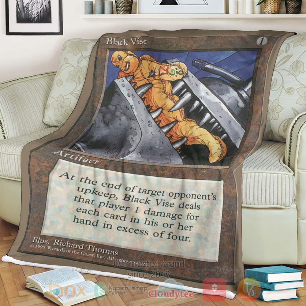 Game Mtg Black Vise Sherpa Blanket Game Mtg Black Vise Sherpa Blanket