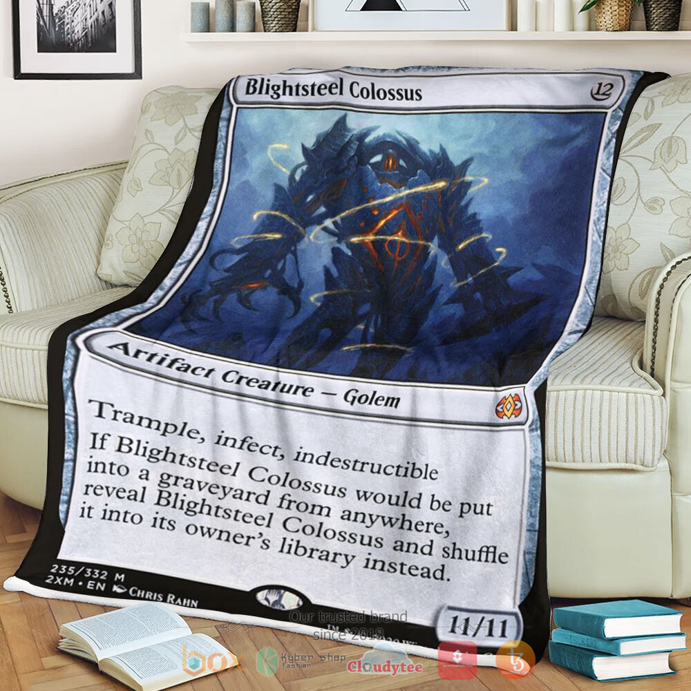 Game Mtg Blightsteel Colossus Sherpa Blanket Game Mtg Blightsteel Colossus Sherpa Blanket