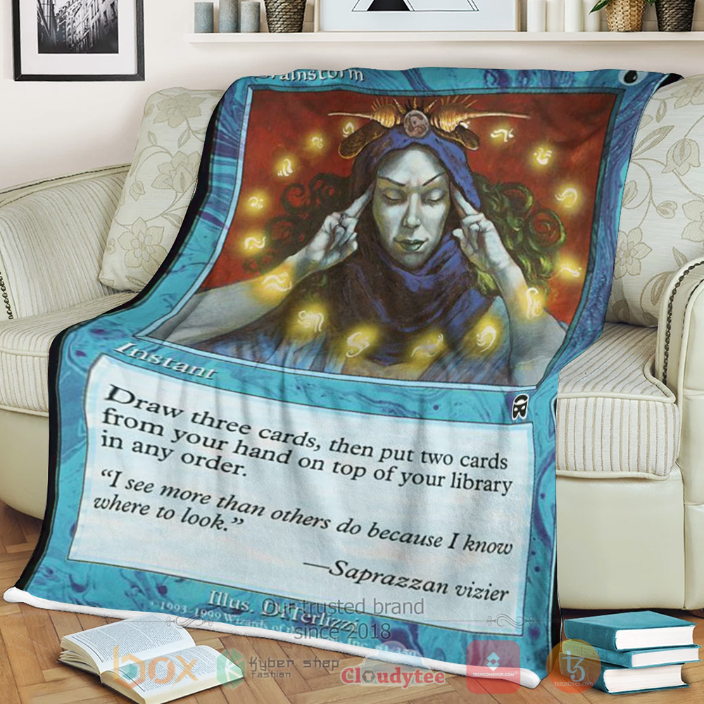 Game Mtg Brainstorm Sherpa Blanket Game Mtg Brainstorm Sherpa Blanket